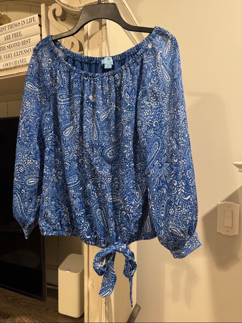 CeCe Floral Paisley Top - Picture 6 of 8